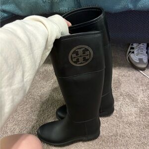 Tory Burch Black Leather Boots
